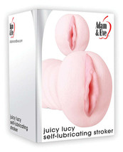 Adam &amp; Eve Juicy Lucy Self Lubricating Stroker - White - $51.23