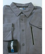 Tony Hawk Flannel Shirt Mens XXL Grey Long Sleeve Button Front 2XL - $10.88