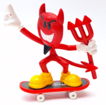 Tech Deck Dudes Devil Man Magnetic Figure With Skateboard 2001 World Ind... - £24.76 GBP