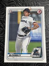 2020 Bowman Draft ZACH McCambley MARLINS 1st Bowman Paper - $2.09 CAD