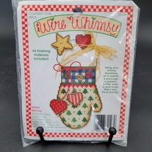 New Sealed Vintage 1994 Wire Whimsy Needlepoint Holiday Christmas Mitten... - £5.89 GBP