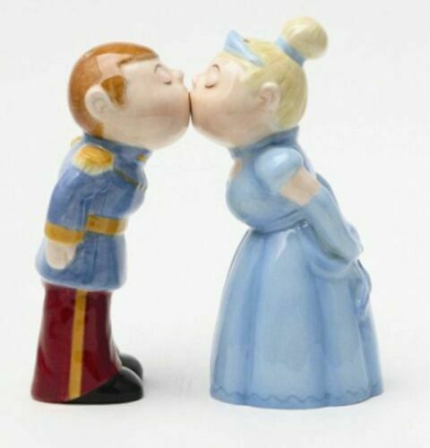 ROYAL COUPLE BALL DANCE ATTRACTIVES CERAMIC MAGNETIC SALT PEPPER SHAKERS