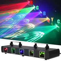 5 Lens RGBYC DJ Laser Stage Light 5 Beam Event Party Show DMX Projector ... - £99.38 GBP