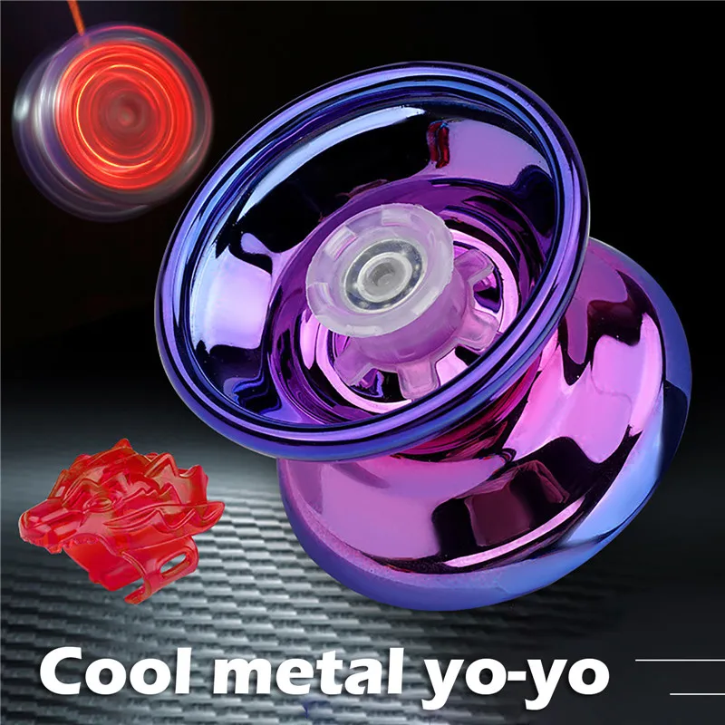 Alloy Flashing Metal Yoyo Children&#39;s Toys Funny Toy Yoyo for Kids and Beginners - £7.93 GBP+