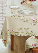 Docia Vintage-Inspired Table Topper - 60 X 120 Inches - £26.45 GBP+