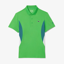 Lacoste Novak Short Sleeve Polo Men&#39;s Tennis T-Shirts Top Green NWT DH733054GIXU - £91.29 GBP