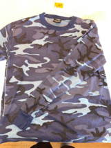 Nwt Camouflage Blue Sky Ice Camo City Urban Long Sleeve T-SHIRT Medium - $15.29