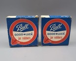 Vintage Ball Good Luck Split Tab Canning Jar Rubbers 2 boxes 24 Sealing ... - $9.74