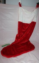 X-Large Christmas Holiday Red And White Stocking 44" Long - £31.64 GBP