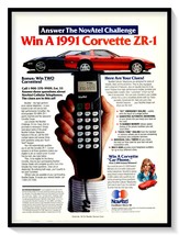 NovAtel Cellular Telephones &#39;91 Corvette ZR-1 Vintage 1990 Print Magazin... - $9.70