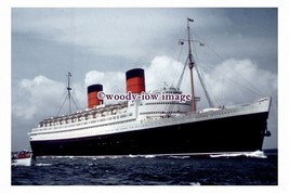 SL0104 - Cunard Liner -  Queen Elizabeth - photograph 6x4 - £2.20 GBP