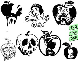 Snow White Clipart Princess Svg, Poison Apple, Snow white poison apple c... - £1.56 GBP