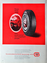 General Tire Rule 90 takes care of itself and  you  -1965 Vintage Print Ad - $173.78 MXN