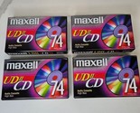 Lot Of 4 Maxell UD II CD 74 Audio Cassettes High Bias New Sealed - $21.73