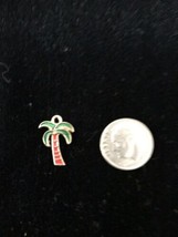 Palm Tree Style 1 enamel bangle Pendant charm - £9.67 GBP