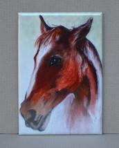 Horse Equine Art Magnet Solomon - $6.50