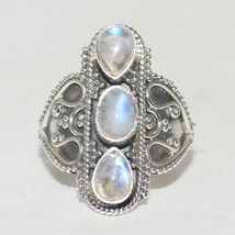 925 Argent Sterling Pierre Bague Handmade Pierre Précieuse Bijoux - £38.75 GBP