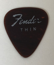 Fender Thin Guitar Pick Vintage 1960&#39;s Brown Tone Very Collectable - $8.96