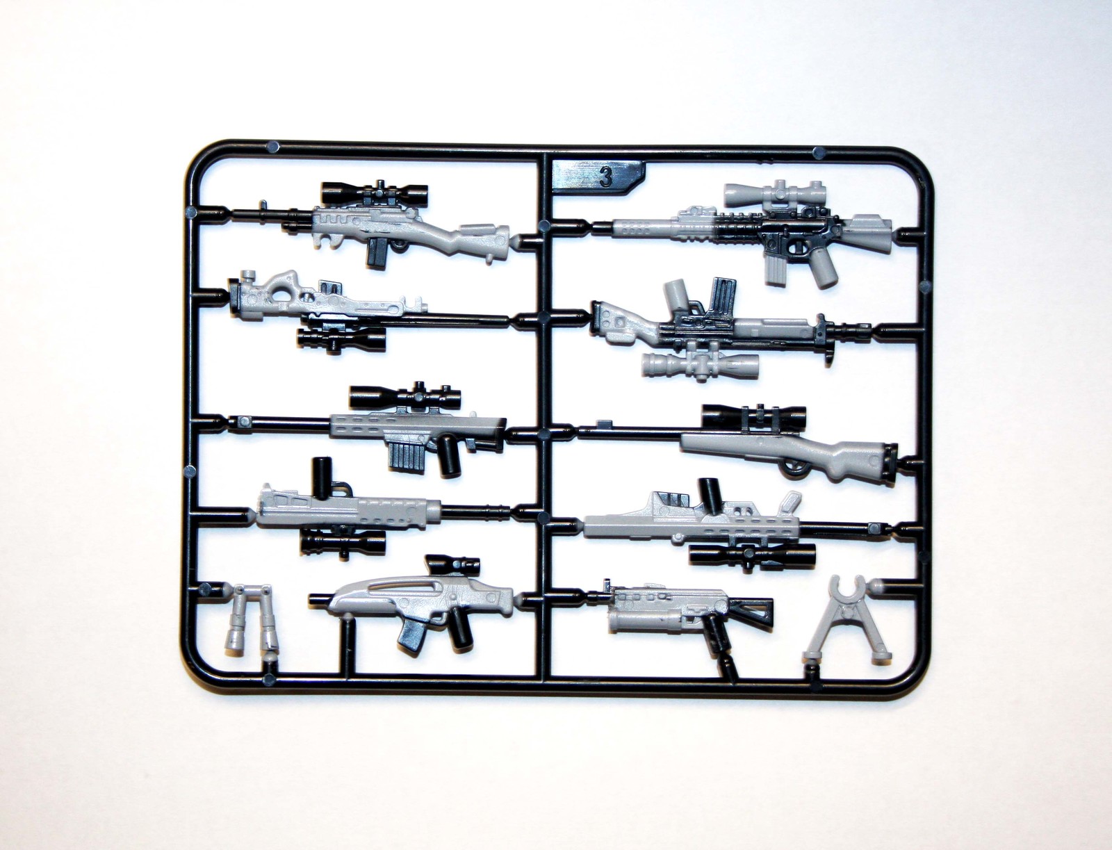 Minifigure Modern Weapon Mix Military Gun Grey And Black Army War US Seller - $7.98