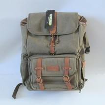 Endurax Camera Bag Olive Green Backpack Pockets Dividers With Tag Small ... - £63.29 GBP