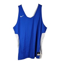 Womens Blue and White Reversible Basketball Jersey Size L Large Nike Blank - £19.92 GBP
