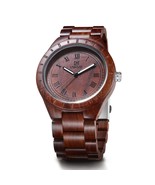 Wooden quartz watch - $53.48 CAD