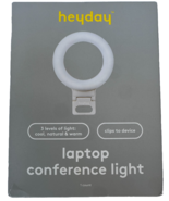 heyday™ Laptop Clip-On Conference Ring Light, Stone White, 3 Settings Ch... - $17.65 CAD