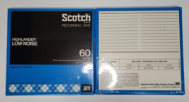 (2 Ct) Vintage Scotch Recording Tape Highlander Low Noise 1200 ft 3M sealed - £27.68 GBP