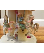 Avon musical  &quot;Beary-Go-Round Carousel&quot; with bears porcelain new, stain/... - £38.25 GBP