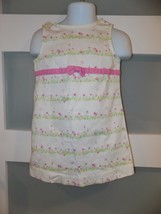 Hartstrings Flowers and Butterfly Print White Sleeveless Dress Size 2T G... - $18.98