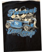 OLD VTG Fremont Drag Strip (SF/BA) w/Nostalgia dragster on an XL Black t... - €20,70 EUR