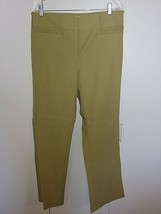 Leveret Ladies Sage Green Stretch PANTS-16-FAKE ZIPPER/POCKETS-NWOT-COMFY-NICE - £9.02 GBP