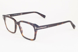 Tom Ford 5661 052 Shiny Black Tortoise / Blue Block Eyeglasses TF5661 05... - £181.49 GBP