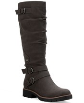 Sun + Stone Women&#39;s Brinley Strapped Lug-Sole Boots Dark Gray Size 5.5M ... - $24.95
