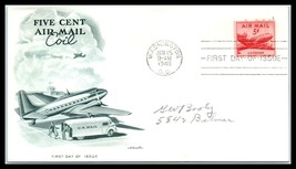 1948 FDC Cover SCOTT# C37 Washington DC, U.S. Air Mail 5 Cent Coil &quot;4&quot; B10 - £1.95 GBP