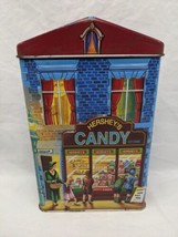 **EMPTY TIN** Hersheys Village Series Canister #1 Candy Store Tin - £14.15 GBP