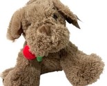 Russell Stover Coco The Love Pup Valentines Holding A Red Rose With Pape... - $13.39
