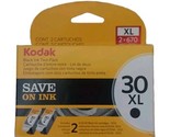 2 Genuine Kodak 30XL CAT 168 1485 Black Ink Cartridges NEW  - £36.76 GBP