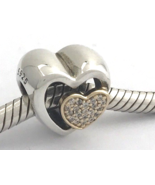 Authentic PANDORA Joined Together Charm, Sterling Silver/14K Gold 791806... - $1,041.89 MXN