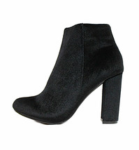 Liliana Kenzy-4 Velvet Round Toe Chunky High Heel Dress Ankle Boots Bootie - $19.99