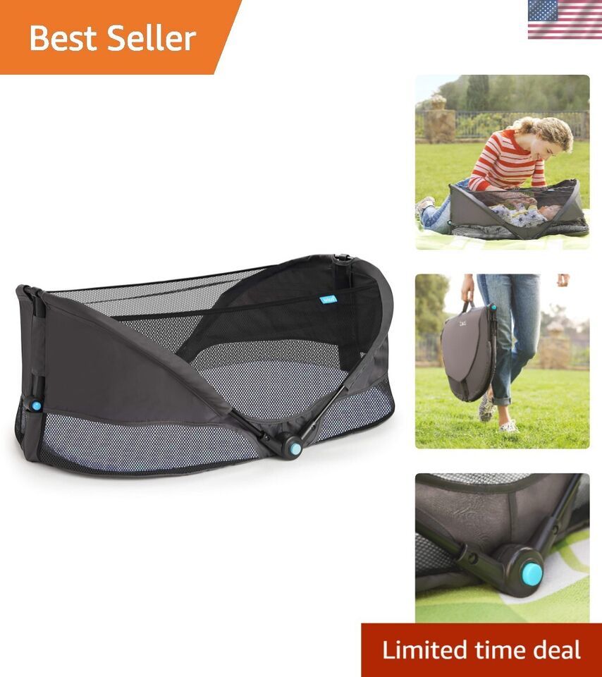 Folding Brica Baby Travel Pod with Mesh Panels - Safe Play Area for Infants - $83.30