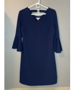 JM Collection Womens  Bell-Sleeve Dress,Navy Blue, Size M - £14.70 GBP