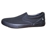 Hurley Men&#39;s Size 10 Canvas Slip-on Shoe, Black/Black - $24.99