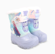Toddler Girl&#39;s &quot;Frozen&quot; Fur Lined, Light-Up Winter Boots (Size 6) - NEW!!! - $17.29