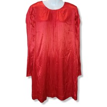 Nine West Red Puff Sleeve Shift Dress Sz XL - £30.14 GBP