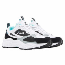 Fila Womens Envizion Running Walking Casual Shoes White/Black/Mint Size 6 - £47.37 GBP