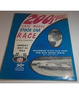 1963 July 14 Late Model National Championship Stock Car Racing Program p... - £14.91 GBP