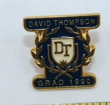 David Thompson Secondary School Vancouver Grad 1990 DT Collectible Pin P... - £9.01 GBP