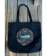 ENTERTAINMENT WEEKLY Large Black Cotton Canvas Tote Bag Collectible EW.com - £15.79 GBP