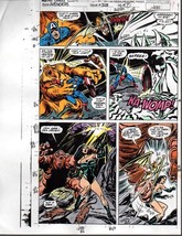1991 Marvel Comics Avengers 328 color guide art page 9: Captain America/Iron Man - £45.87 GBP